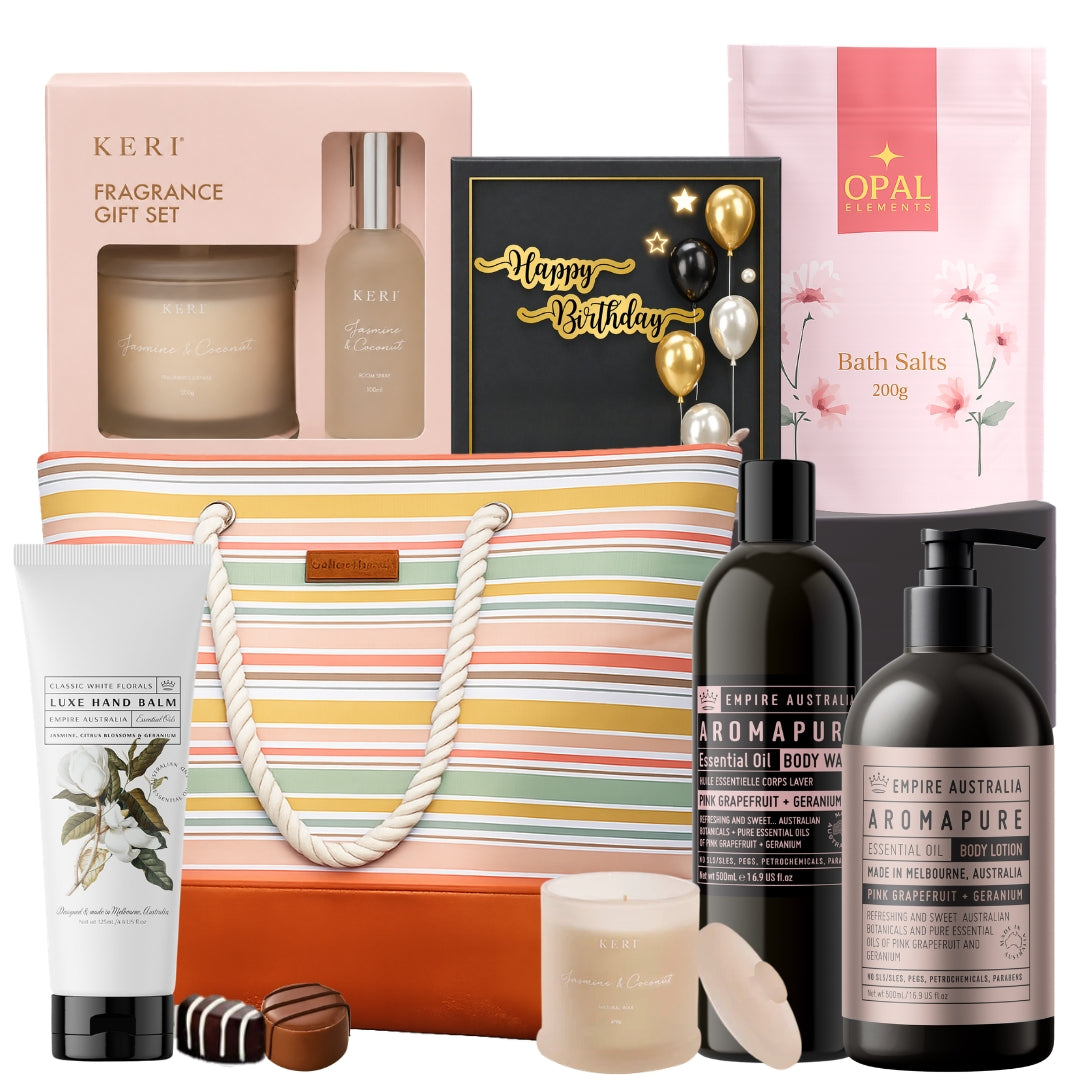 Birthday Pamper Gift Basket for Her