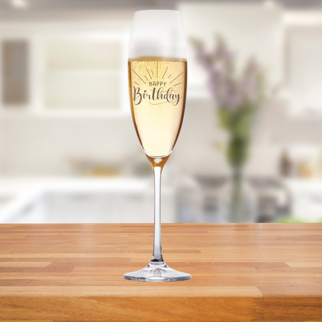 Birthday Champagne Glass