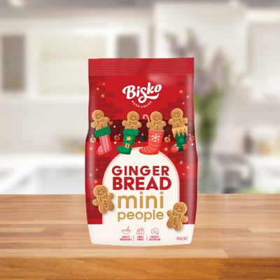 BISKO MINI GINGERBREAD PEOPLE 100G X MAS