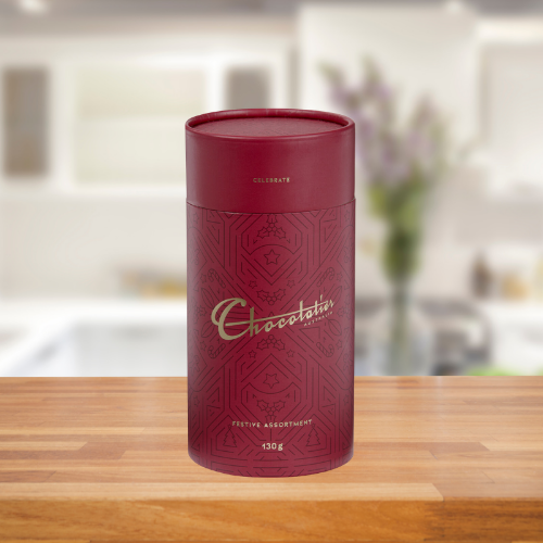 CHOCOLATIER FESTIVE ASSORTMENT CANISTER 130G XMAS