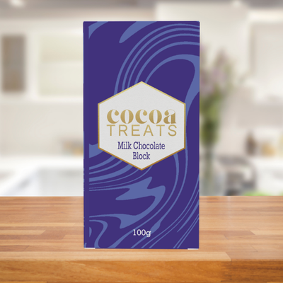 COCOA TREATS BELGIAN MILK CHOCOLATE 100G