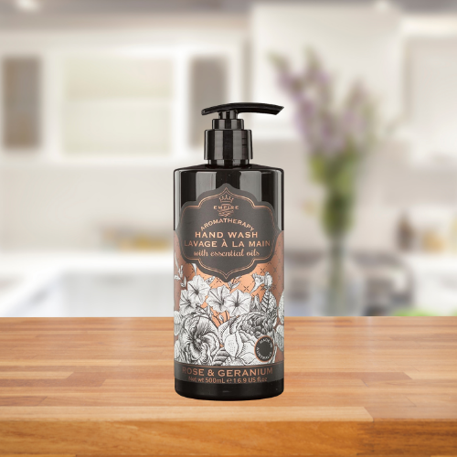 EMPIRE AUSTRALIA BOTANICALS ROSE & GERANIUM HAND WASH 500ML