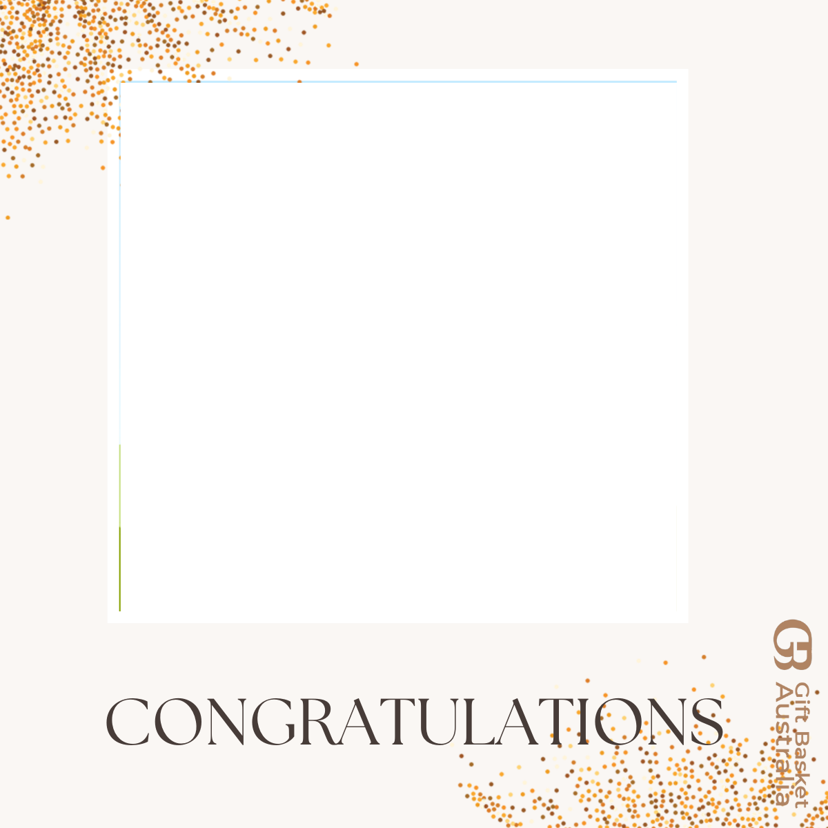Congratulations Photo with Label