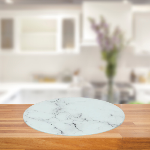 HARBOUR HOUSEWARES ROUND MARBLE COASTER