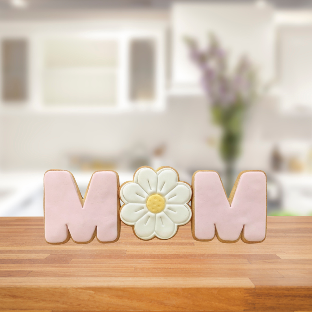 Handmade Cookies Mum And Flower - Melbourne Cookie Company