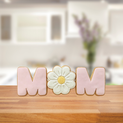 Handmade Cookies Mum And Flower - Melbourne Cookie Company