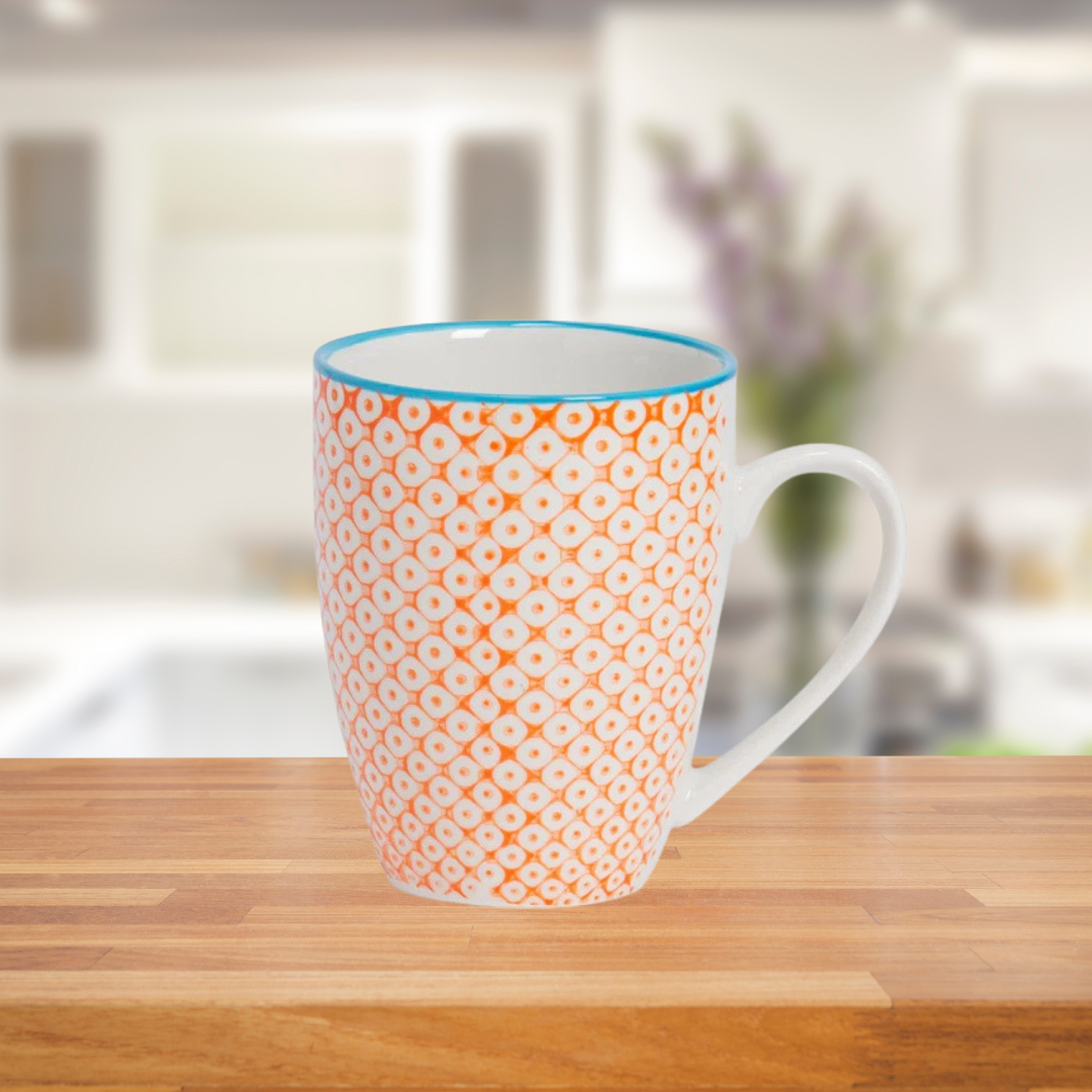 Nicola Spring Hand Printed Patterned Mug