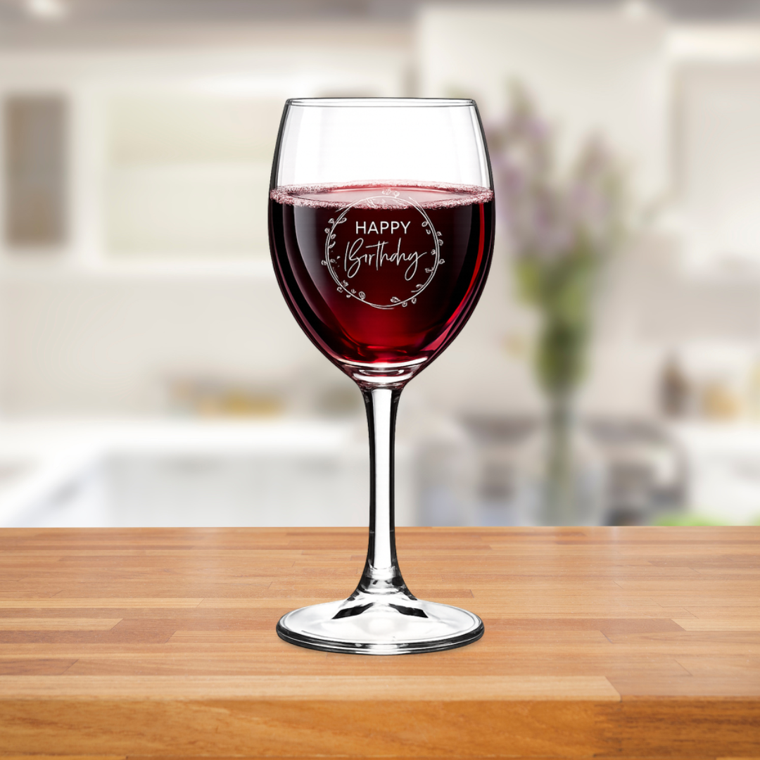 Personalisation Birthday Wine Glass