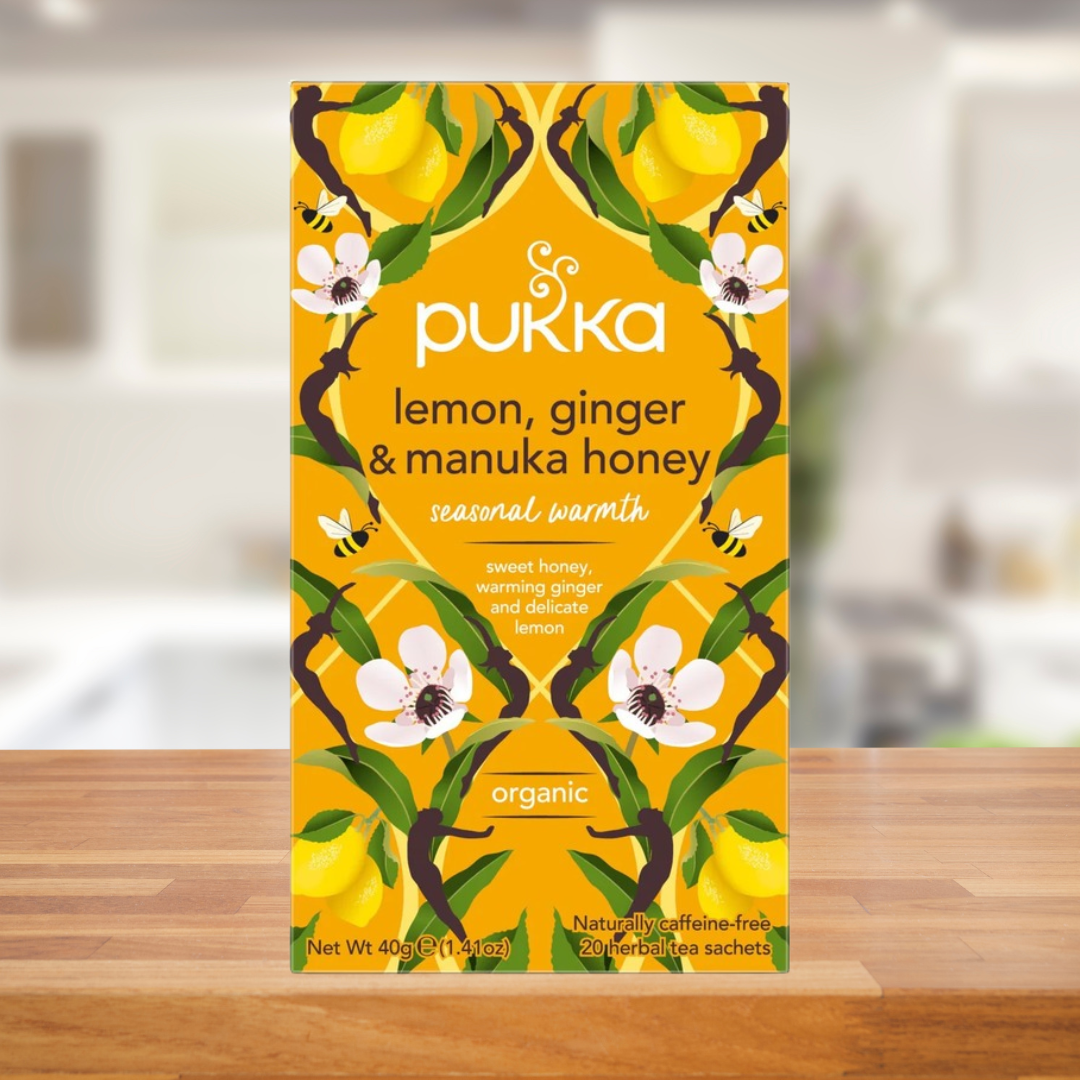 Pukka Organic Lemon, Ginger & Manuka Honey Tea 20pk