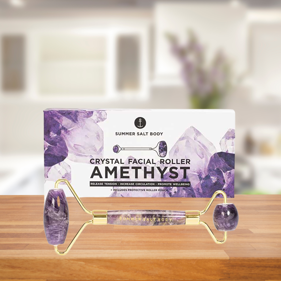 Summer Salt Body Amethyst Crystal Facial Roller
