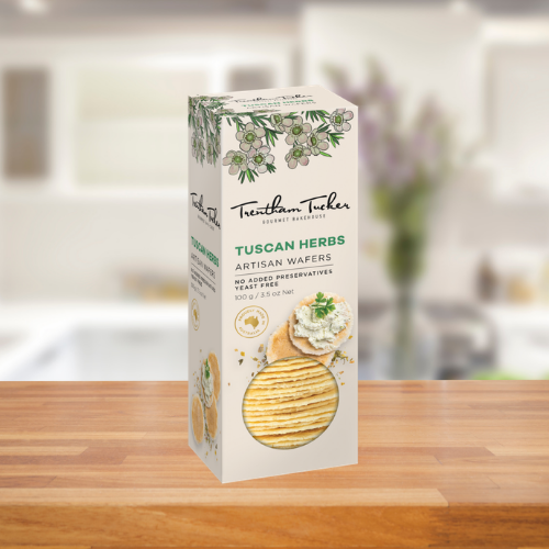 TRENTHAM TUCKER TUSCAN HERB ARTISAN WAFERS 100G