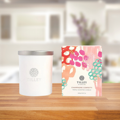 Tilley TCW Champagne Confetti 240g Candle