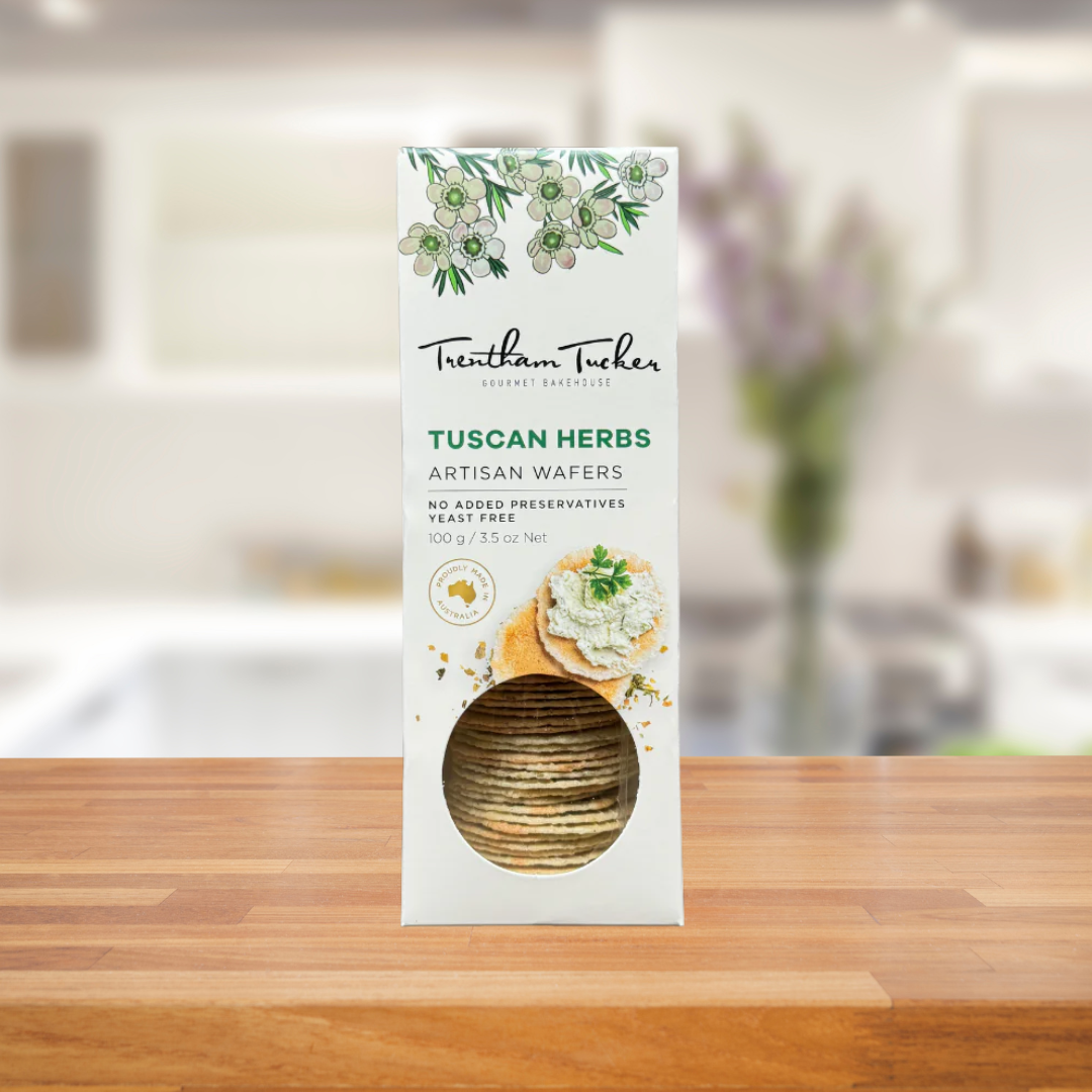 Trentham Tucker Thin Wafers Tuscan Herb 100g
