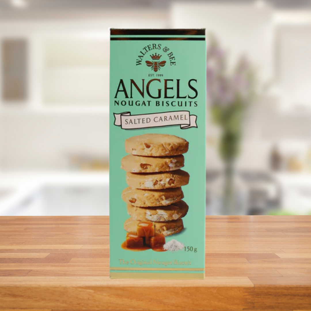 WALTERS SALTED CARAMEL NOUGAT BISCUITS 150G