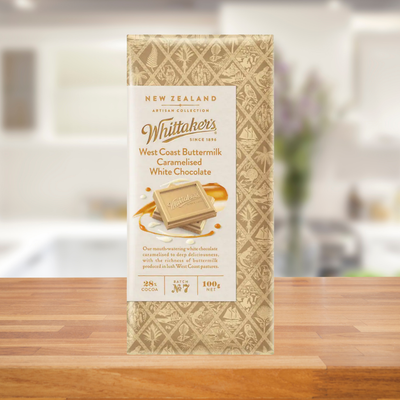 WHITTAKERS BUTTERMILK CARAMELISED WHITE CHOCOLATE 100G
