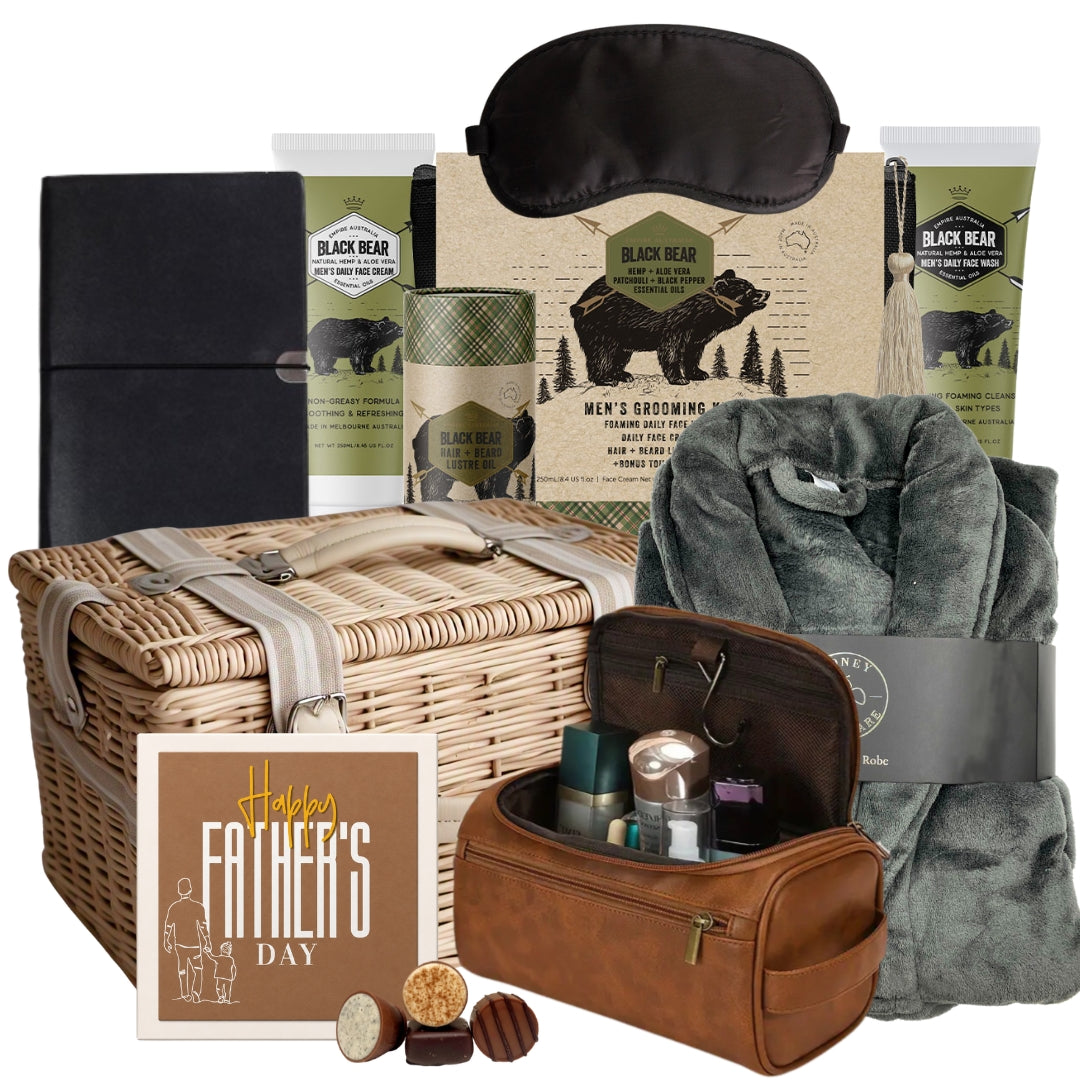 Dad's Premium Grooming Gift Basket