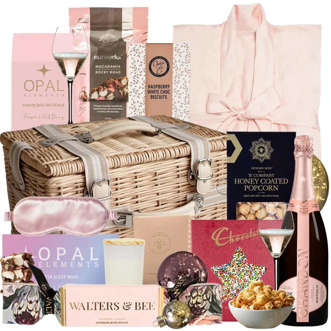 Chandon Rosé Luxe Christmas Pamper Basket