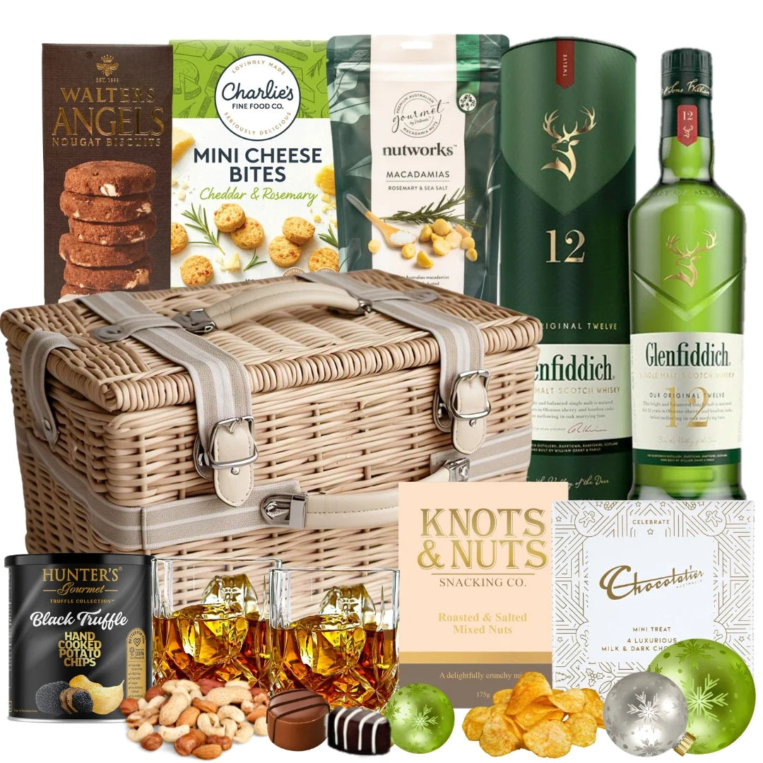 Glenfiddich Whisky Gourmet Christmas Basket