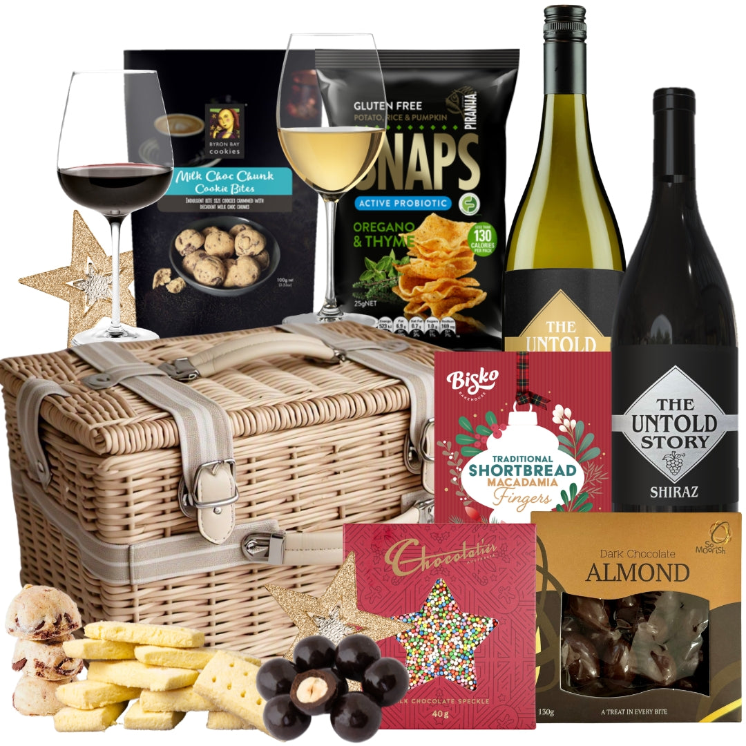 The Untold Christmas Wine Duo Basket