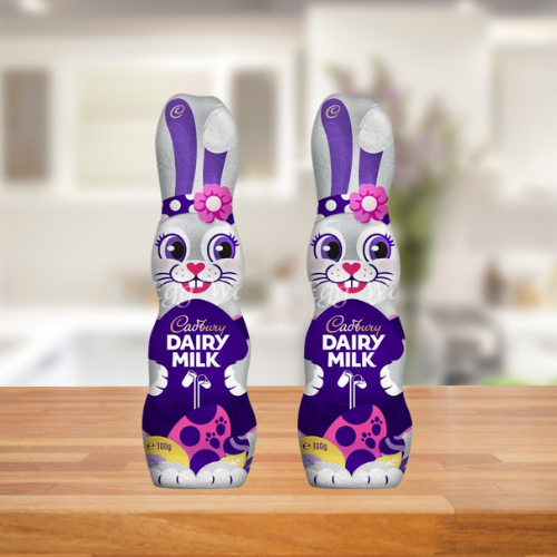 2 Cadbury Chocolate Easter Bunny 100g