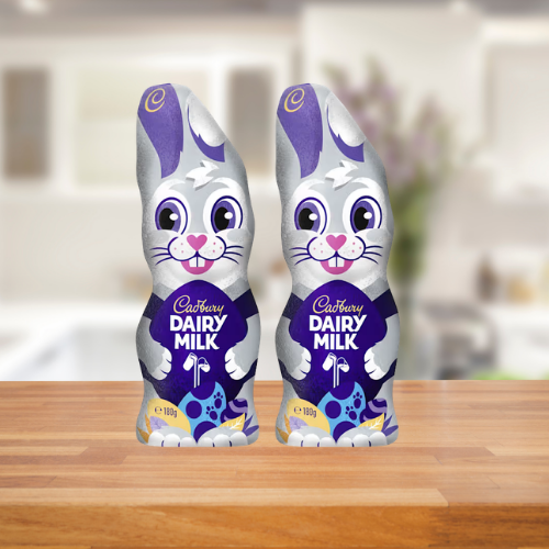2 Cadbury Chocolate Easter Bunny 180g