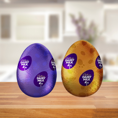 2 Cadbury Chocolate Easter Hollow Eggs 50g