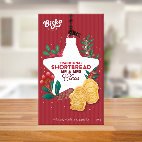 BISKO BUTTER SHORTBREAD MACADAMIA FINGERS 150G ( CHRISTMAS RANGE)