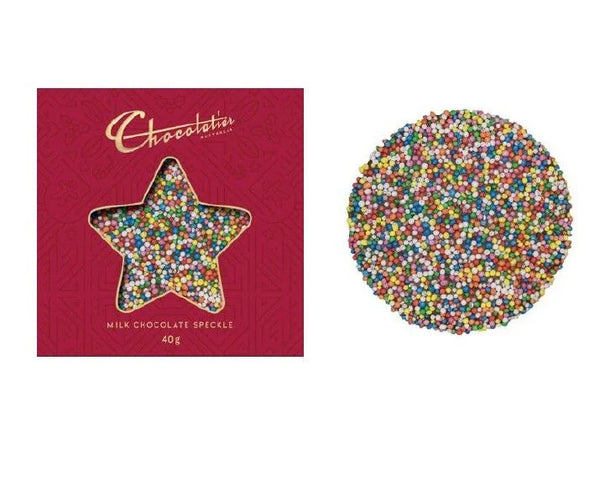 CHOCOLATIER CHRISTMAS STAR SPECKLE 40G X MAS