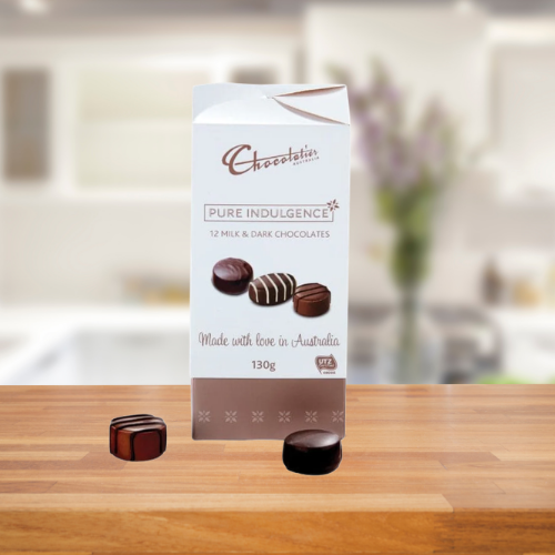 CHOCOLATIER PURE INDULGENCE CHOCOLATE BOX 130G