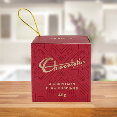 CHOCOLATIER RED GIFT CUBE 40G XMAS