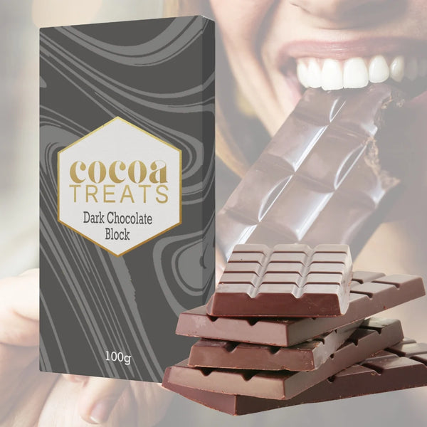 COCOA TREATS BELGIAN DARK CHOCOLATE 100G