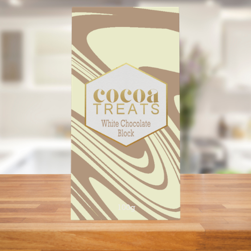 COCOA TREATS BELGIAN WHITE CHOCOLATE 100G