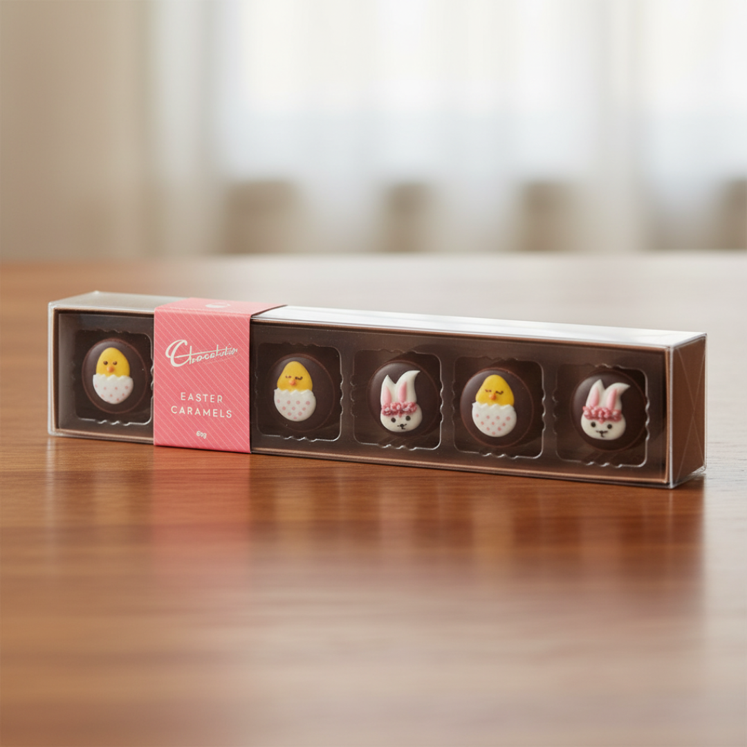 Chocolatier Easter Caramel Chocolates 6 Pack 80g