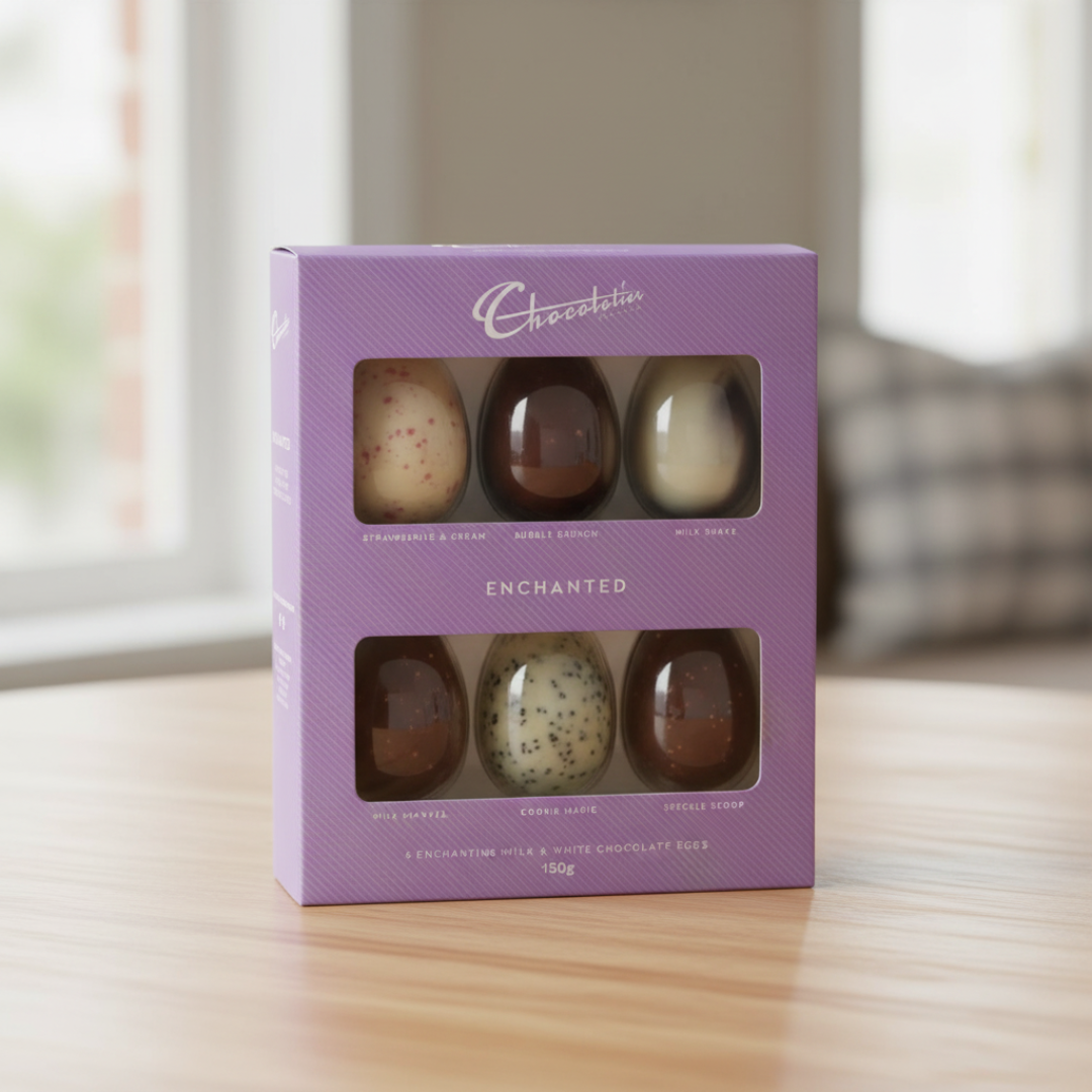 Chocolatier Enchanted Chocolate Easter Egg Selection 6 Pack 150g