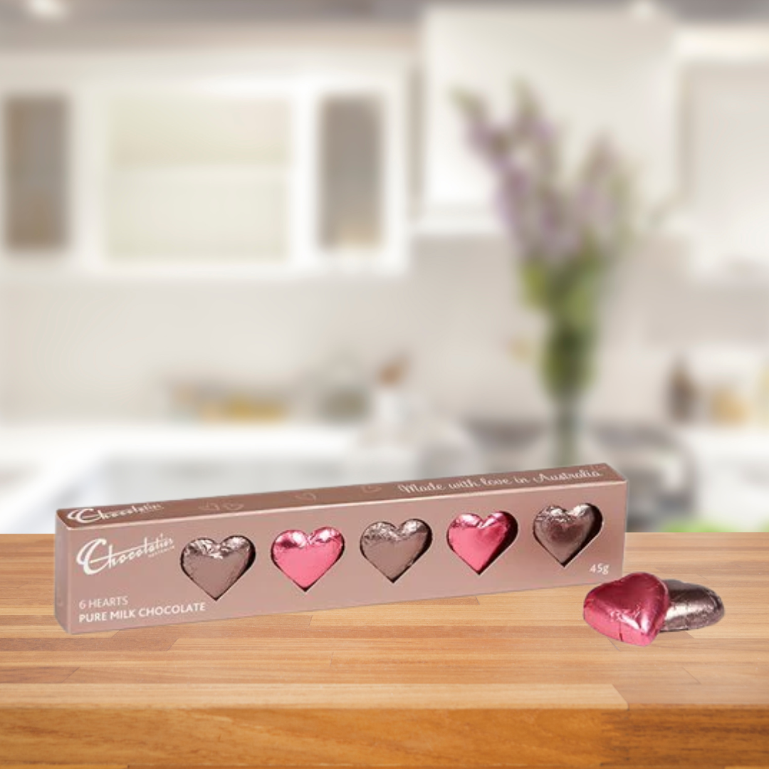 Chocolatier Pink & Mocha Valentine's Hearts 45g