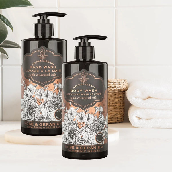 EMPIRE AUSTRALIA BOTANICALS ROSE & GERANIUM HAND WASH 500ML