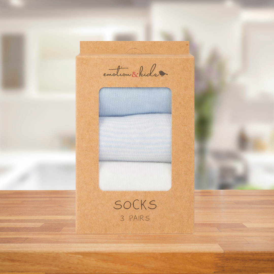 Emotion & Kids Blue Classic Socks 3 Pack