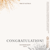 Congratulations Sauvignon Wine with Label