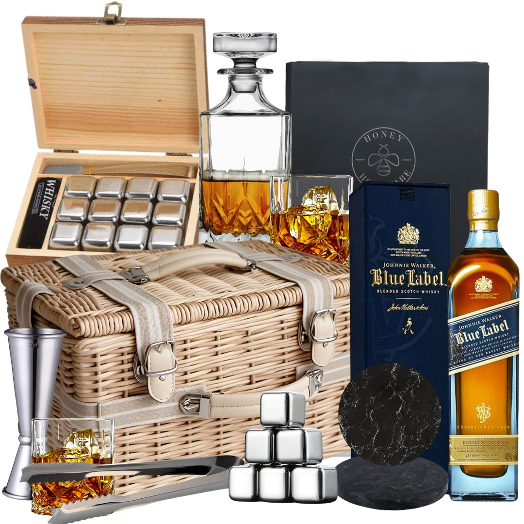 Luxury Blue Label Whisky Gift Basket