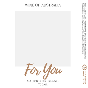 For You Sauvignon Wine with Label