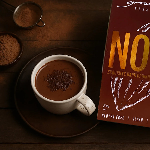 GROUNDED PLEASURES NOIR EXQUISITE DARK DRINKING CHOCOLATE 50G