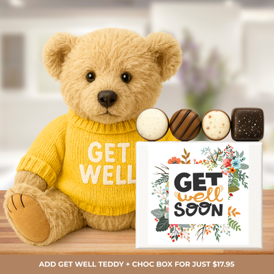 Get Well Soon Teddy & Cookie Extras Bundle