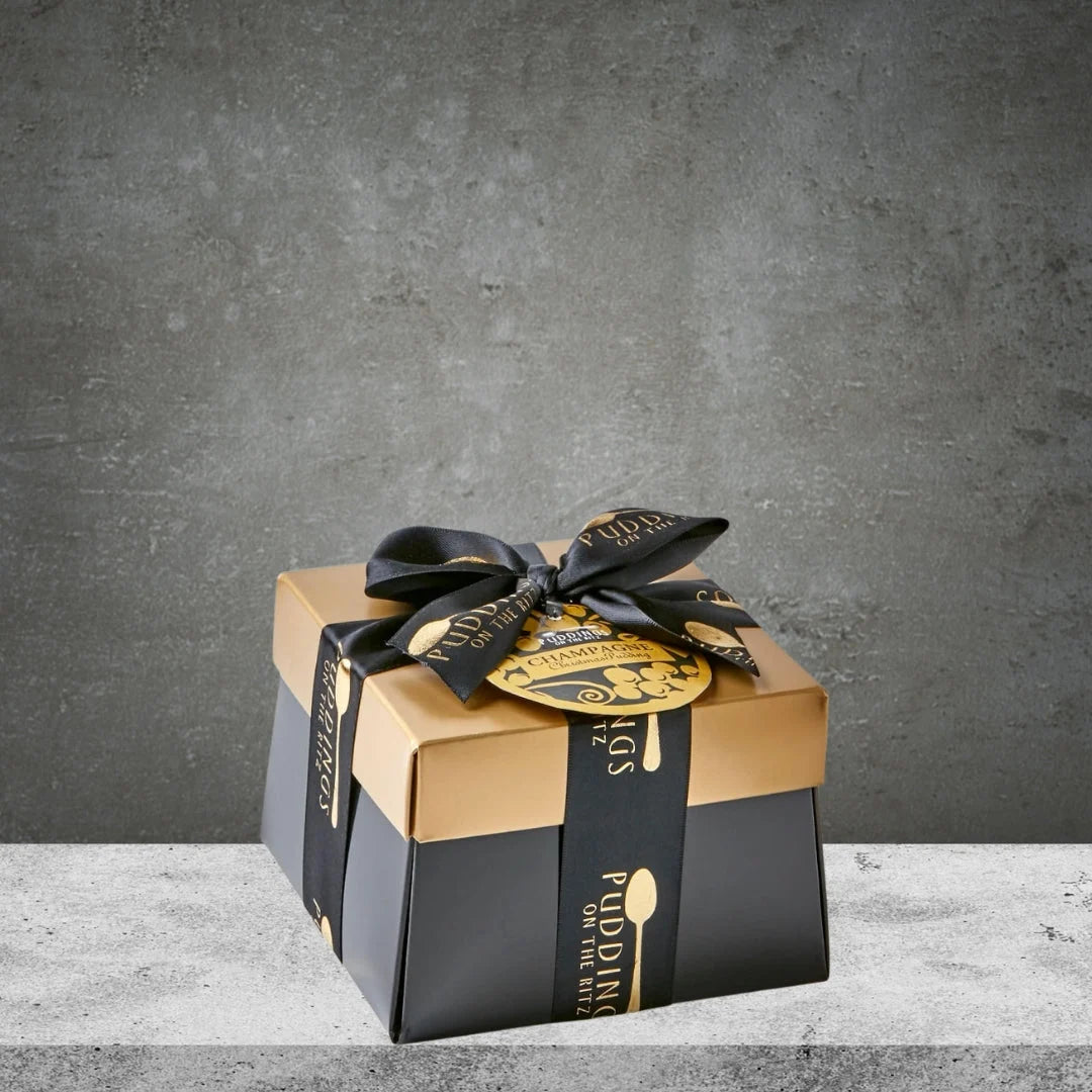 GOURMET MERCHANT French Champagne Christmas Pudding Presentation Pack 500G