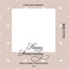 Happy Anniversary Chocolate box with Label