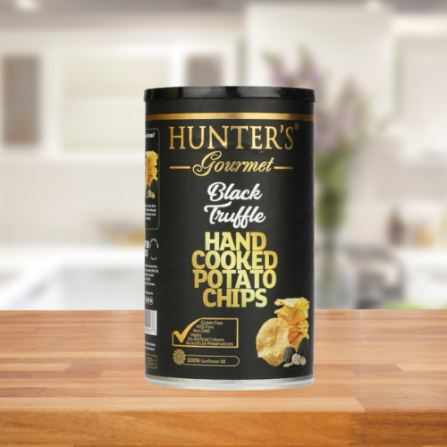 HUNTER'S GOURMET BLACK TRUFFLE POTATO CHIPS 150G