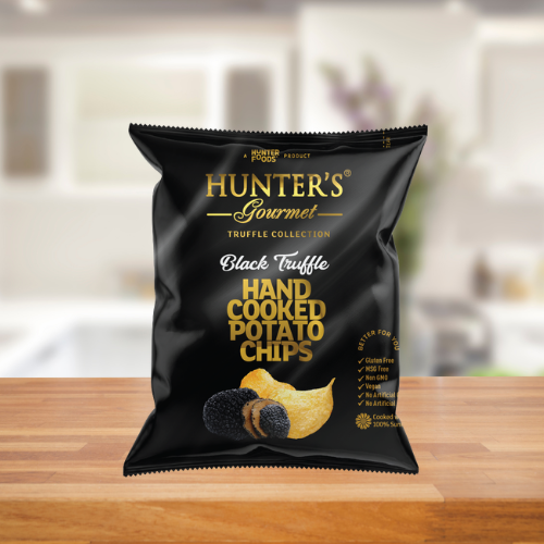 HUNTER'S GOURMET BLACK TRUFFLE POTATO CHIPS 40G