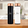 Stainless Steel Cylinder Travel Bottle - His & Her