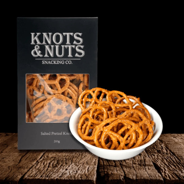KNOTS & NUTS CLASSIC BAKED PRETZELS 100G