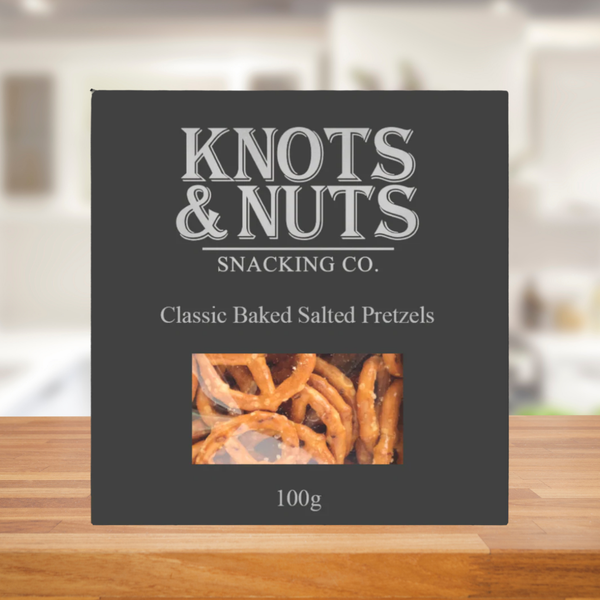 KNOTS & NUTS CLASSIC BAKED PRETZELS 100G