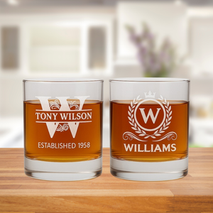 Laser Engraved Whisky Glass